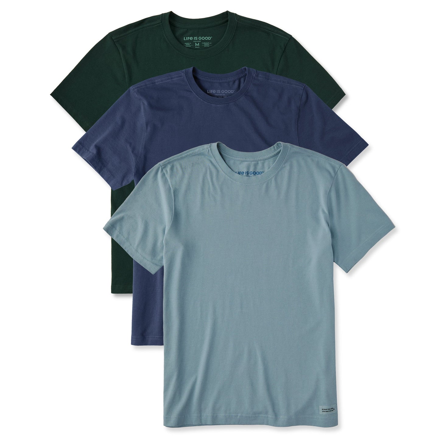 Men's Solid 3-Pack Crusher Tee Multi 6