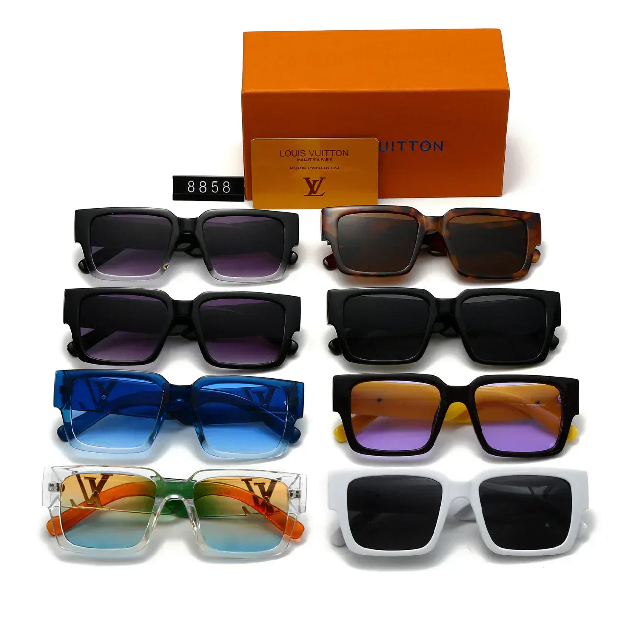 2025 Square Fashion Sunglasses 8858