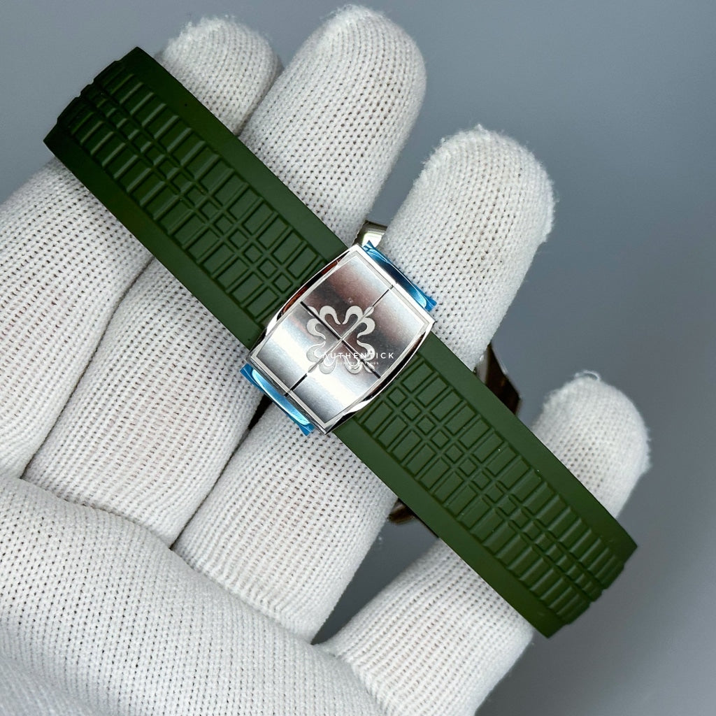 CLASSIC Aquanaut White Gold Green Khaki Dial 5168G-010