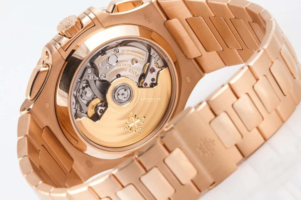 CLASSIC Nautilus Chronograph Rose Gold Black Dial 5980/1R-001