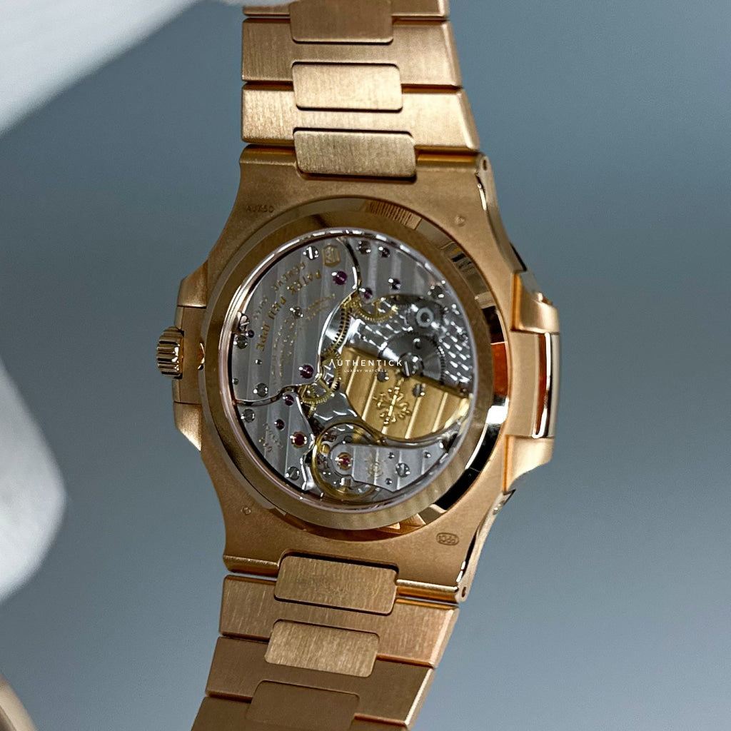 CLASSIC Nautilus Moon Phase Rose Gold Chocolate Dial 5712/1R-001