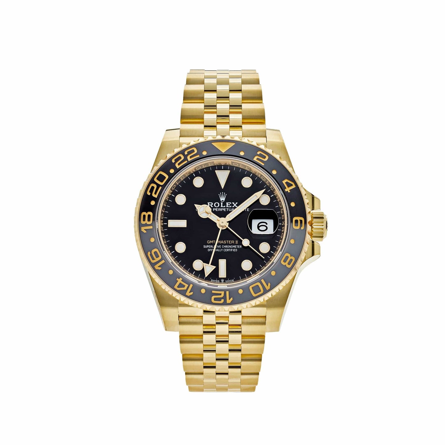 2025 Watch GMT-Master II 126718GRNR Yellow Gold Black Dial Jubilee (2024)