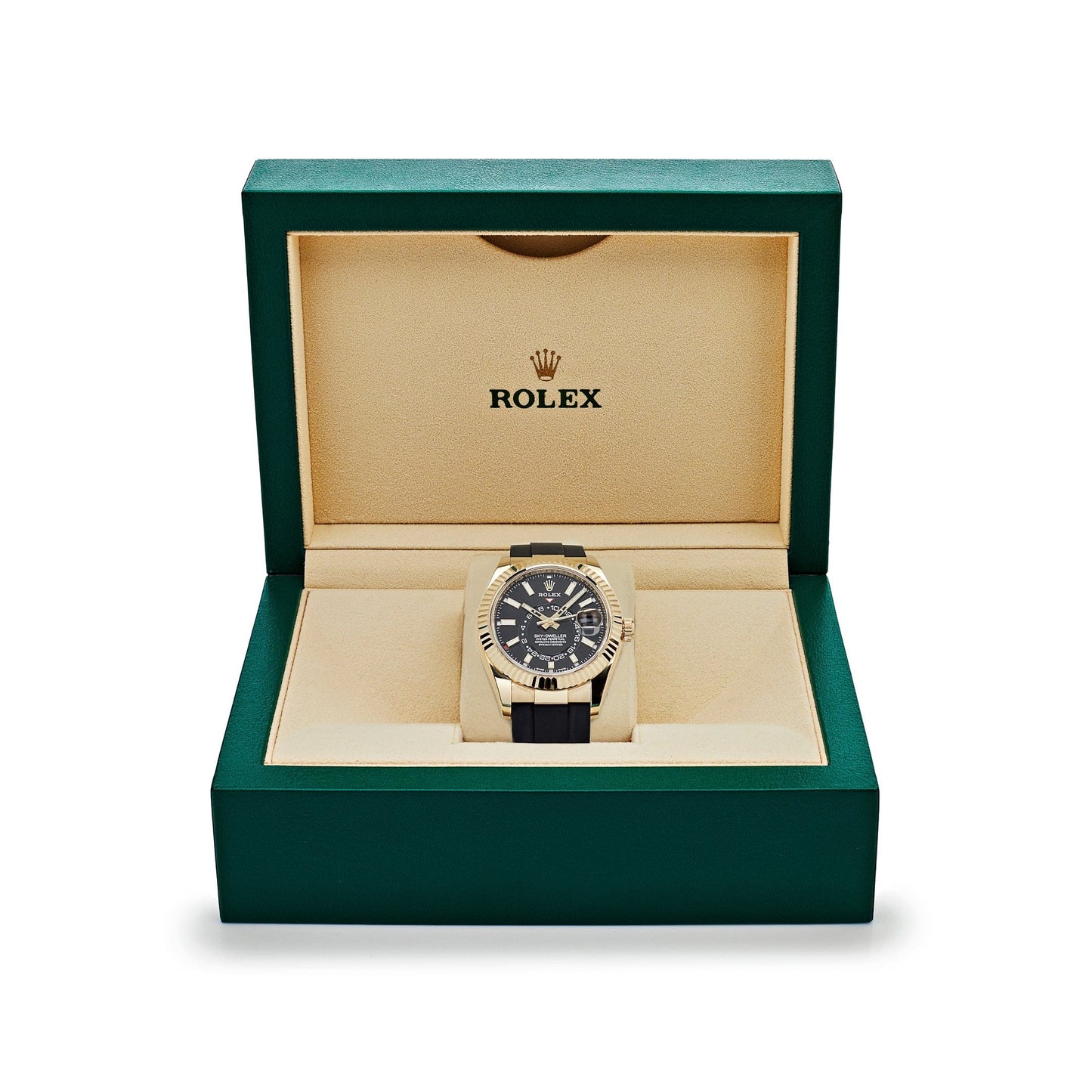 2025 Watch Sky-Dweller 326238 Yellow Gold Bright Black Dial (2021)