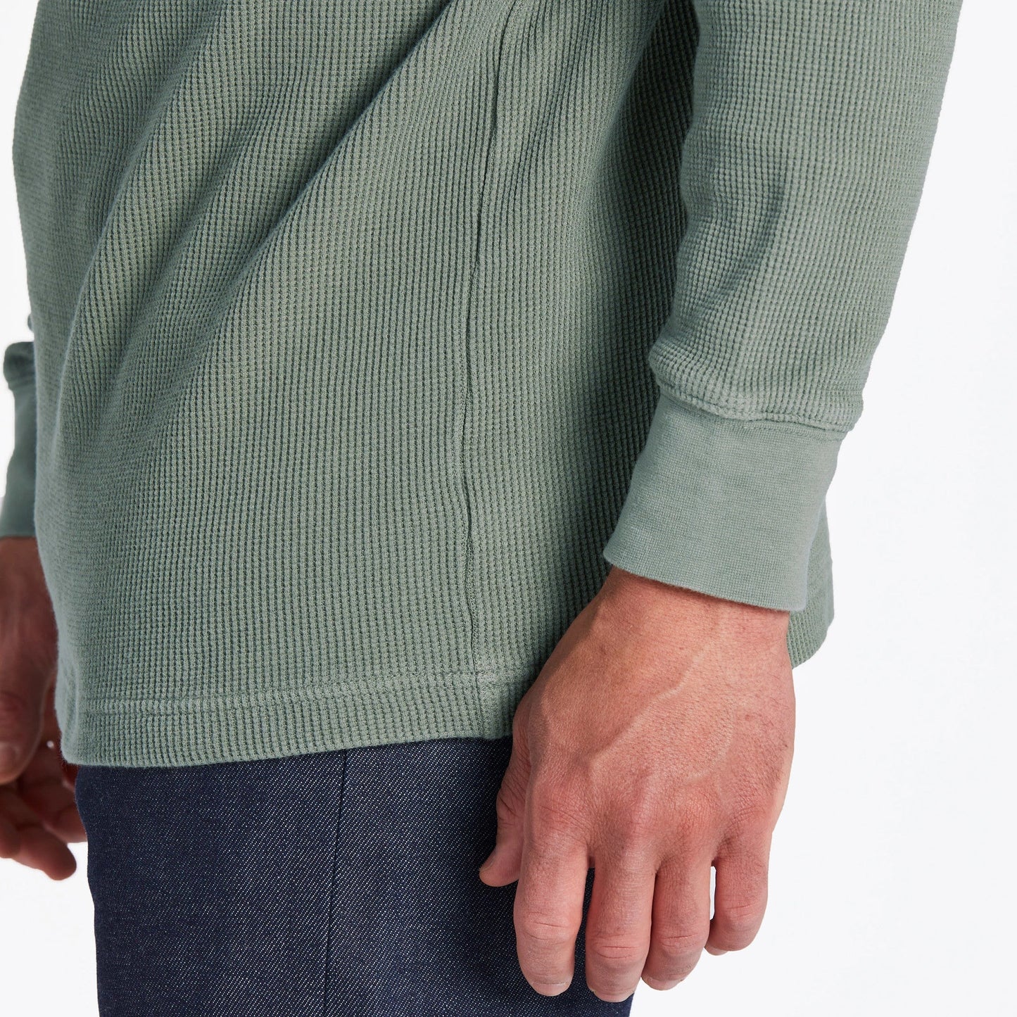 Men's Solid Thermal Henley