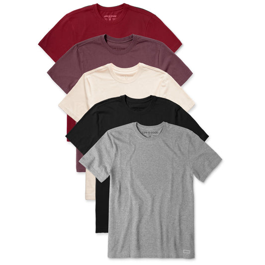 Men's Solid 5-Pack Crusher Tee  Multi 6