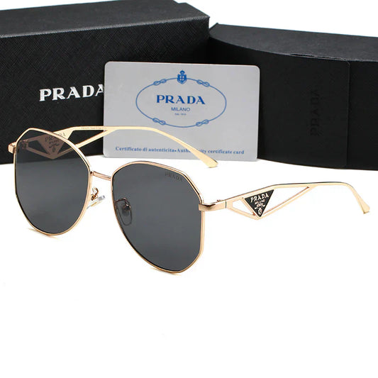 2025 Unisex Triangle Logo Metal Sunglasses