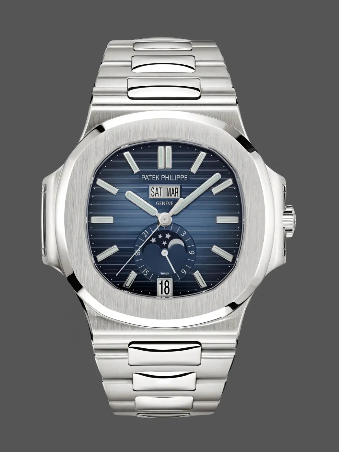 CLASSIC Nautilus 5726 1A 001 40.5mm Stainless Steel Blue Dial Watch