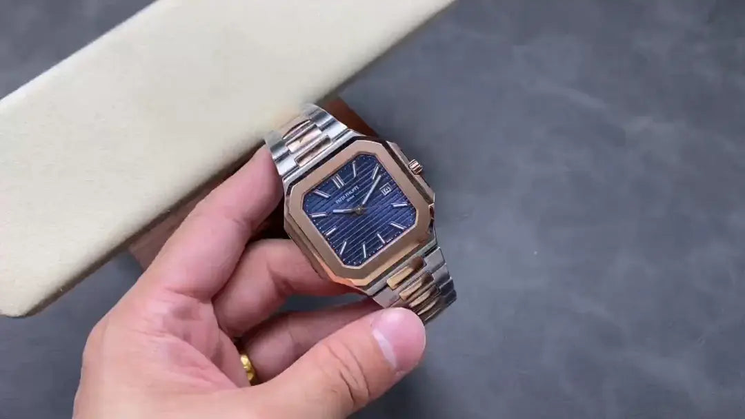 CLASSIC Cubitus 5821/1AR-001 Stainless Steel Rose Gold Blue Dial Men's Watch