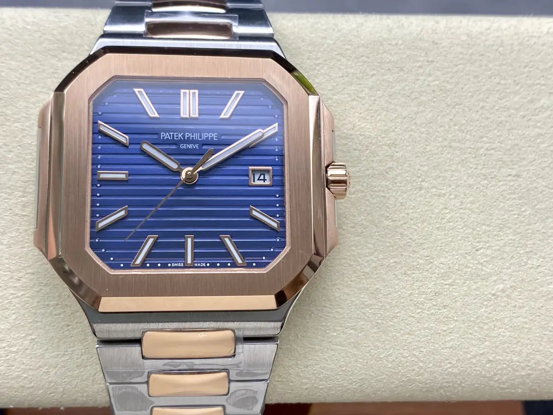 CLASSIC Cubitus 5821/1AR-001 Stainless Steel Rose Gold Blue Dial Men's Watch