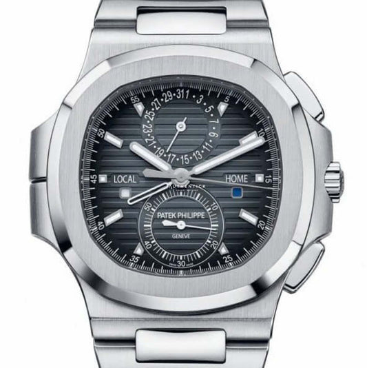 CLASSIC Calatrava White Gold Textured Charcoal Dial