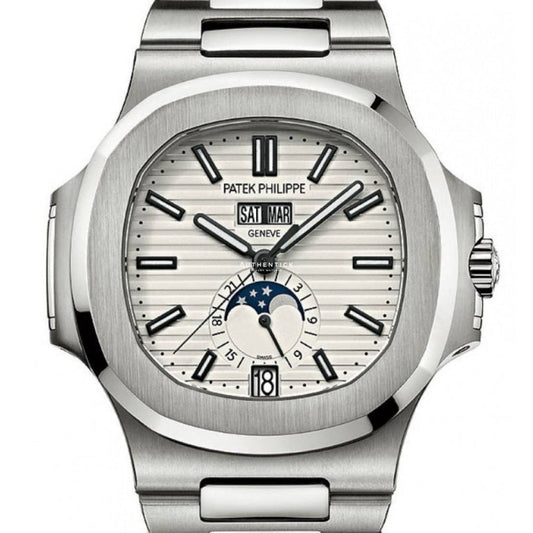 CLASSIC Nautilus Annual Calendar Stainless Steel White Dial 5726/1A-010
