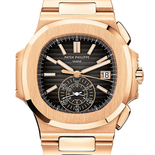 CLASSIC Nautilus Chronograph Rose Gold Black Dial 5980/1R-001