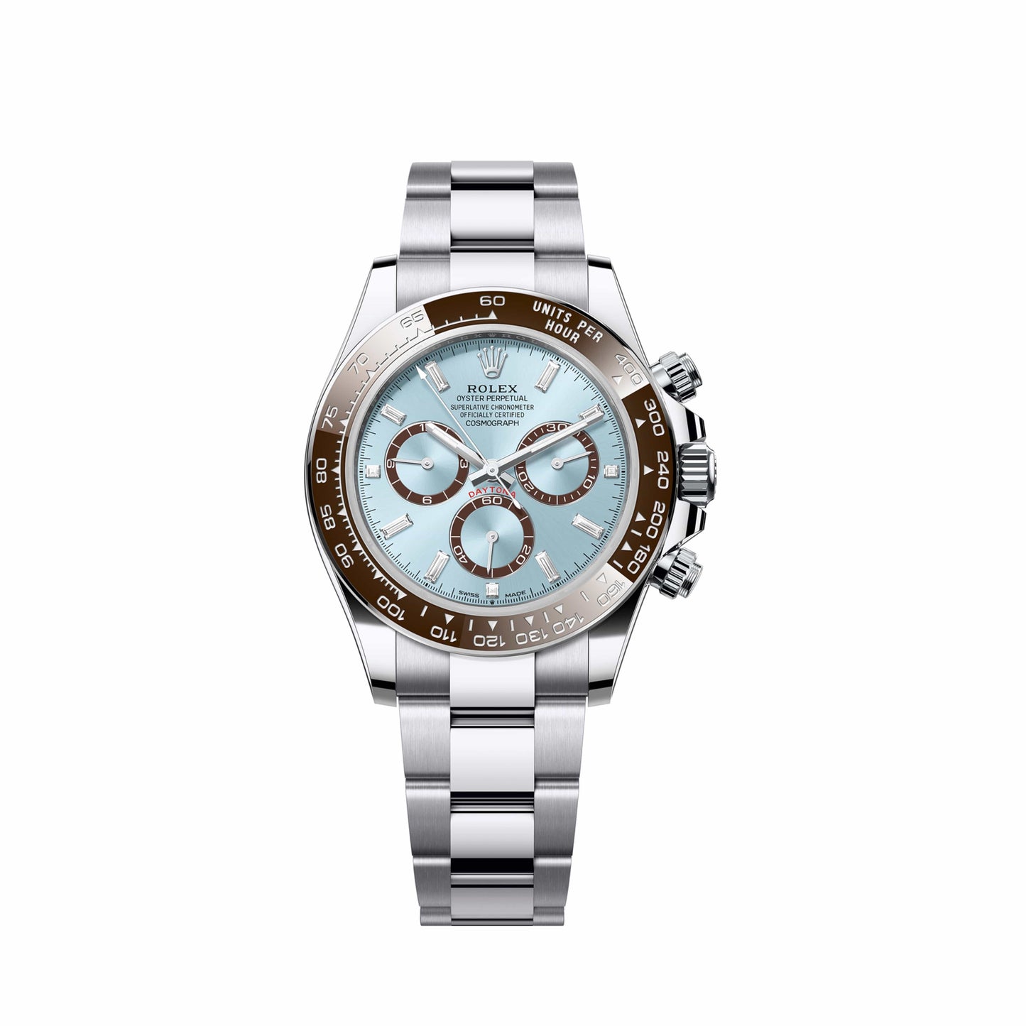 2025 Watch Daytona 126506 Platinum Ice Blue Baguette Dial (2024)
