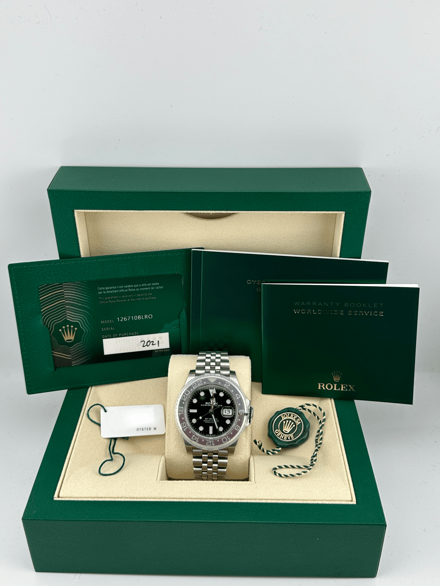 2025 Watch GMT-Master II 126710BLRO 'Pepsi' Stainless Steel Black Dial Jubilee (2021)